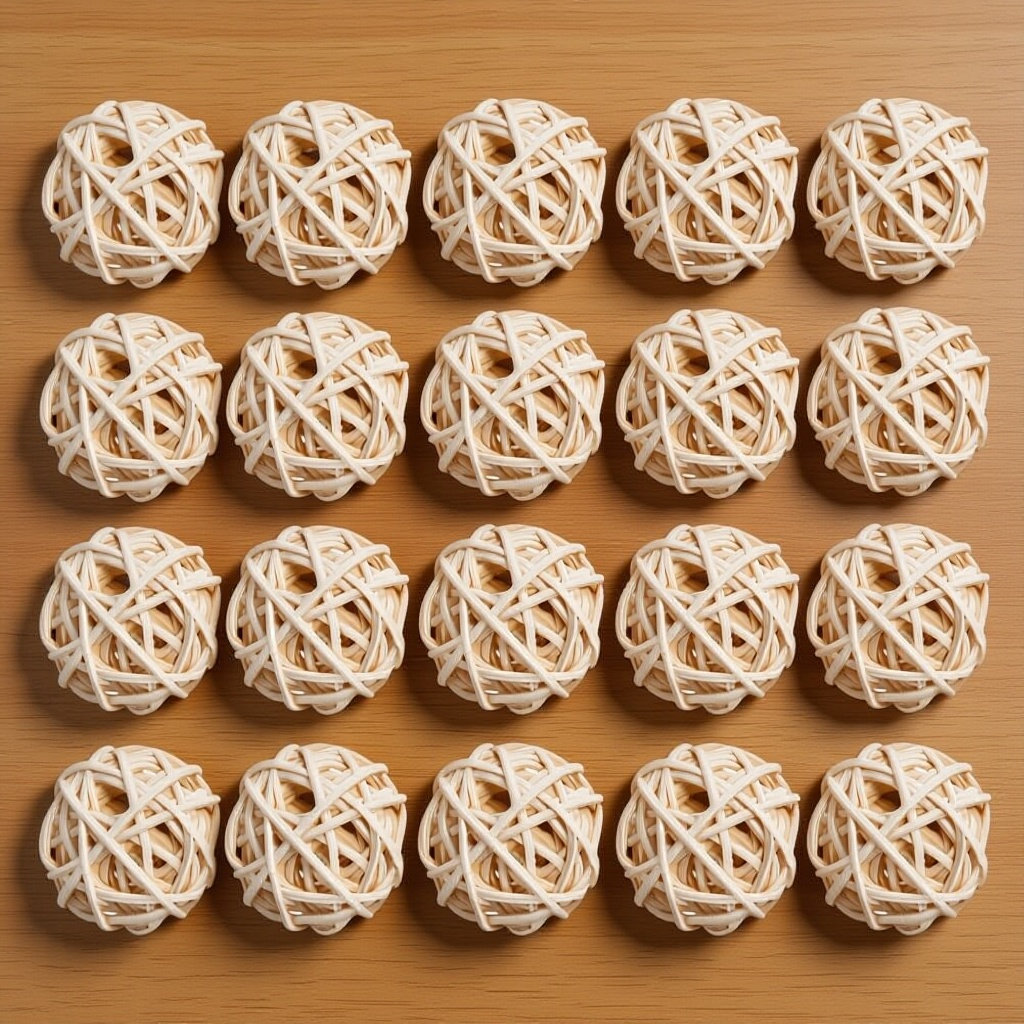 Home Fragrance Diffuser Refills - 20 pièces de boules de rotin