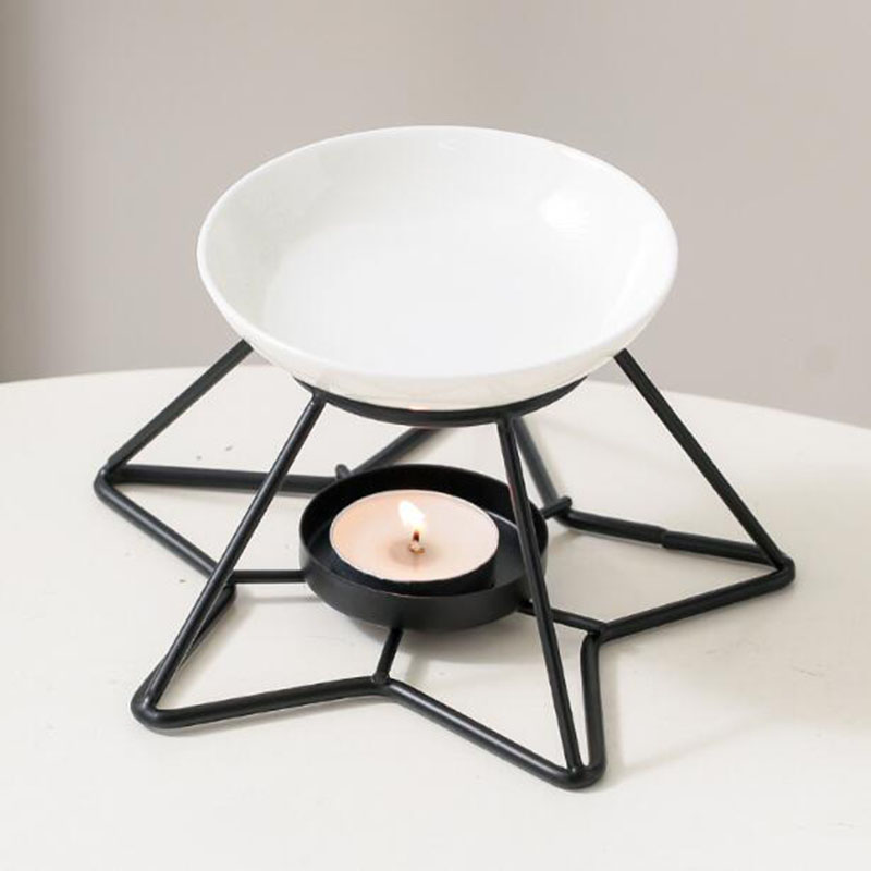 Home Fragrance Oils For Oil Burners - Support étoile en métal, bol en