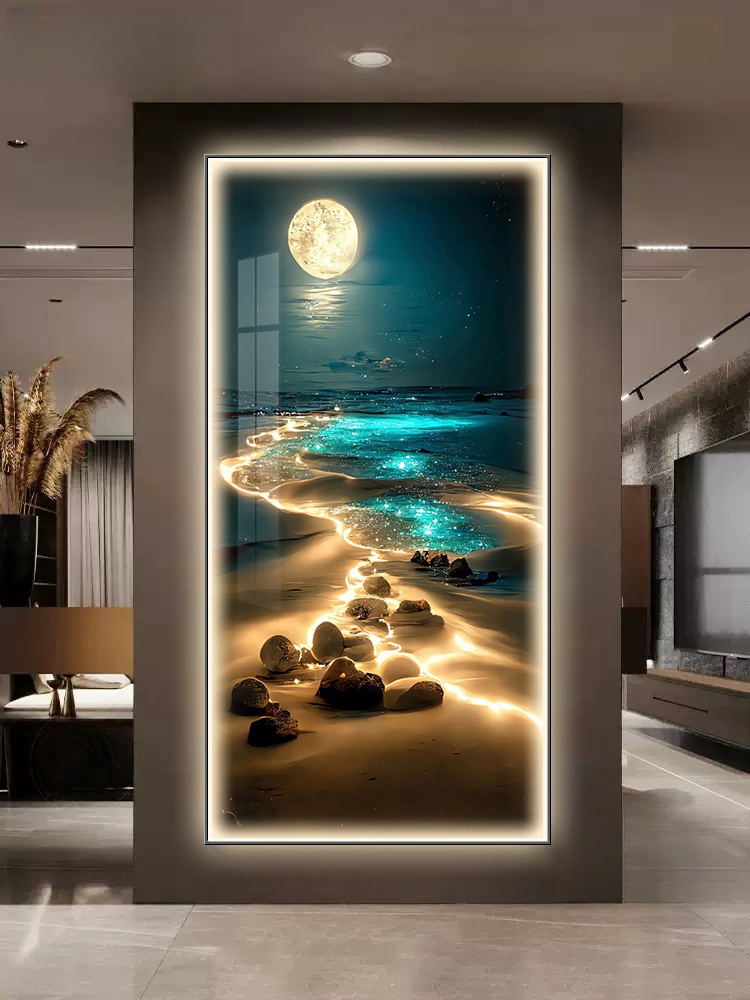 Home Fragrance Ocean Breeze - Lampe murale ondulée d'océan, décoration d'entrée,