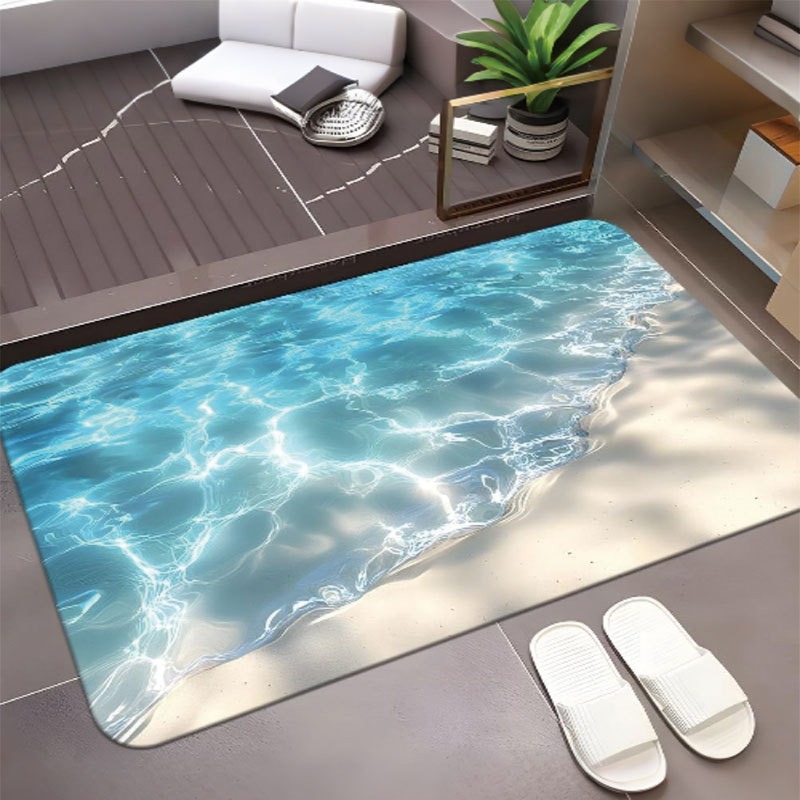 Home Fragrance Ocean Breeze - Tapis de bain à motif de